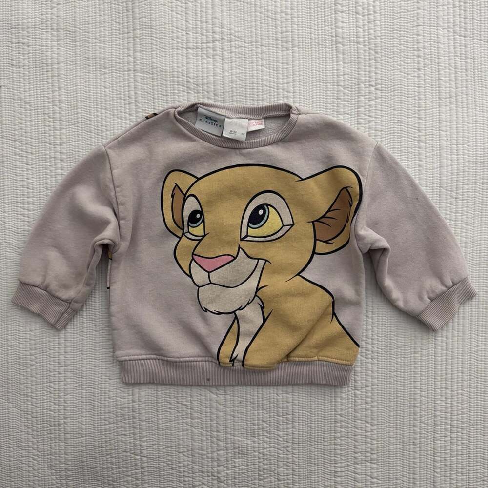 Disney Classics The Lion King Simba Sweatshirt Size 18-24M